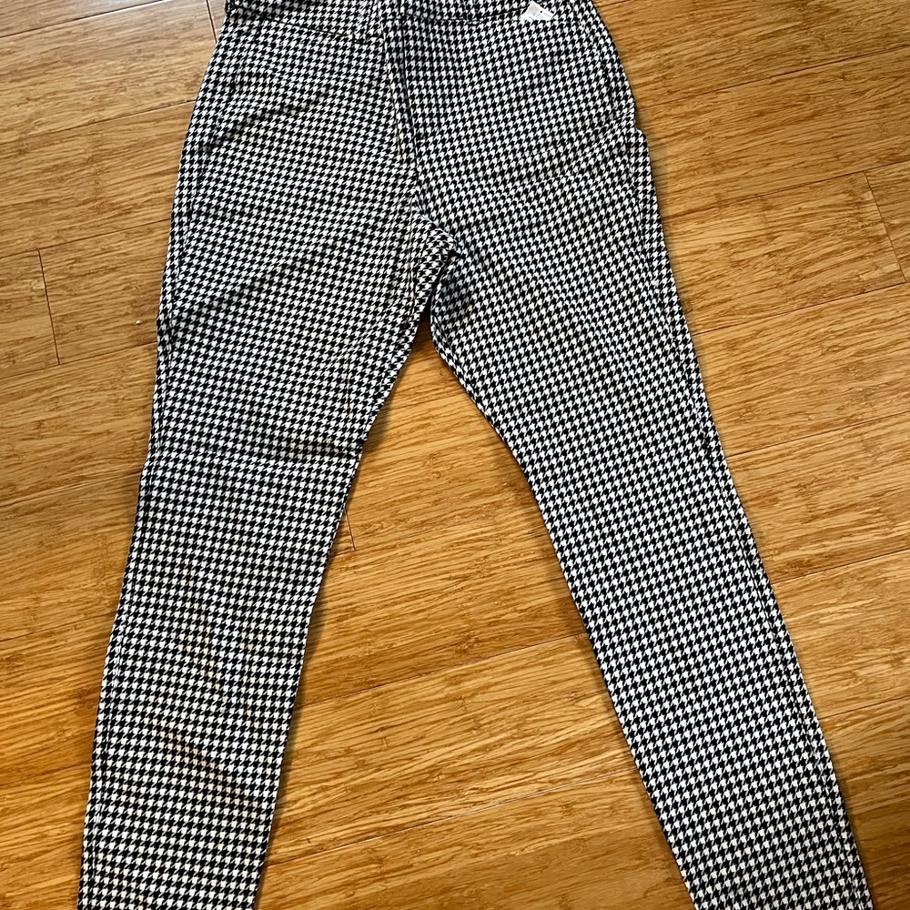 Houndstooth Patterned Pants